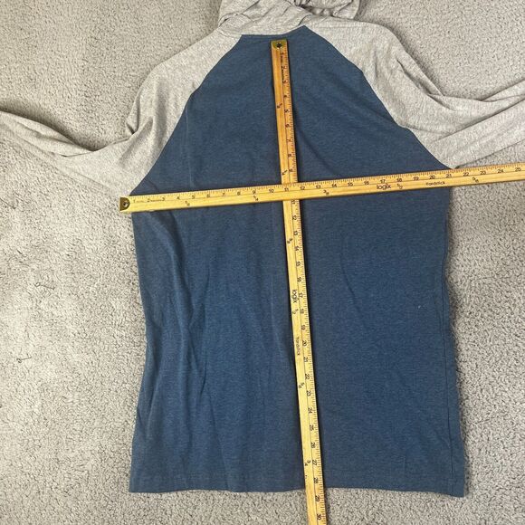 O'neill Hoodie Sweatshirt Mens Large Blue Gray Pullover Sweater Lightweight Logo - Picture 6 of 7